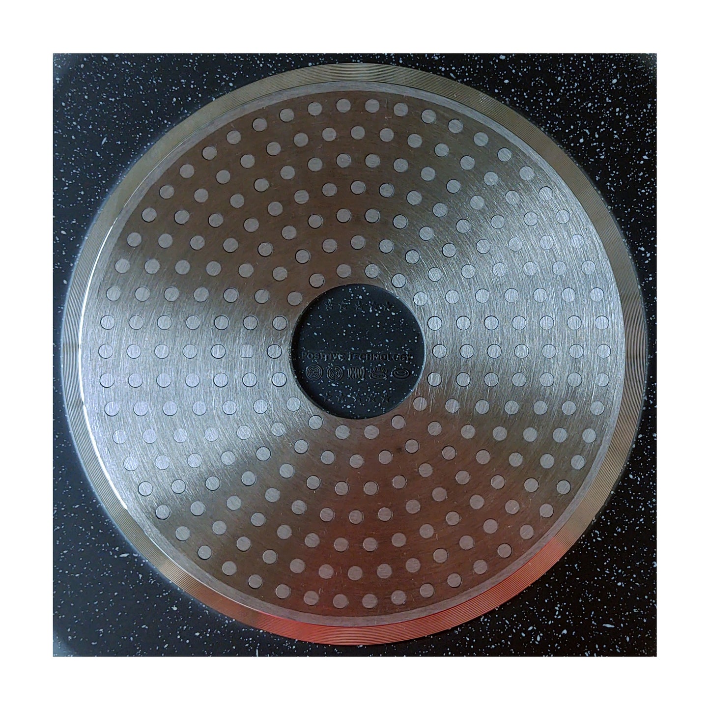 MELIANDA TW-6000 28cm Grillpfanne Steakpfanne mit abnehmbarem Griff, antihaft, Marmoroptik, Elektro, Glaskeramik, Gas, Induktion